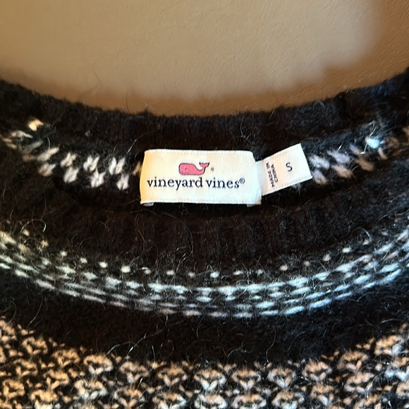 Vineyard Vines Women’s Merino Wool Mohair Blend Fair Isle Crew Neck Sweater S - Picture 3 of 7